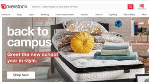 Overstock.com back to college products